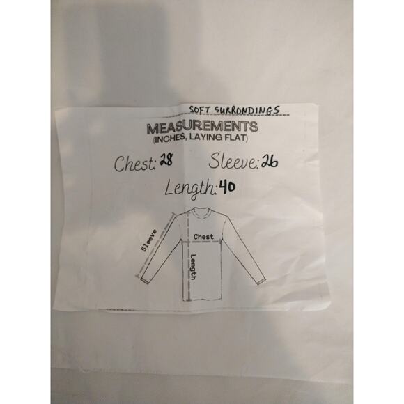 Soft Surroundings Shirt Womens 1X Blue Tropical Leaf Print Tunic Top 3/4 Sleeve - Picture 2 of 6